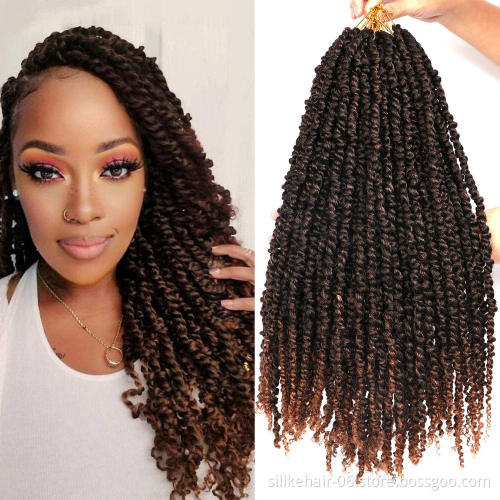 Crochet Hair Pre Looped Bohemian Synthetic Braiding Passion Twist hair Pre-twisted Passion Twist Hair 22 inch Passion Twist